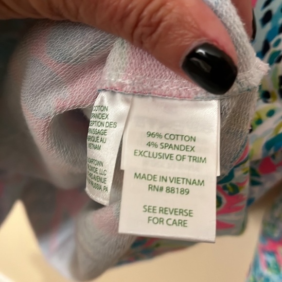 Lilly Pulitzer Skipper Popver Multi Snap Back Sz S EUC - Picture 8 of 10